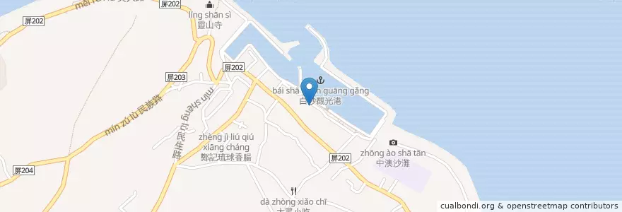 Mapa de ubicacion de 小蝌蚪 en Taiwan.