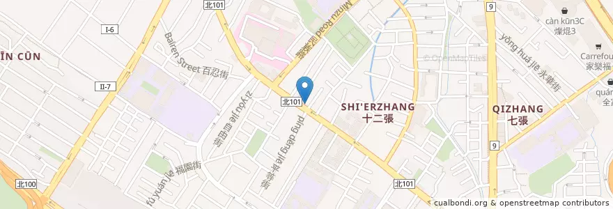 Mapa de ubicacion de 可口豬腳大王 en تايوان, تايبيه الجديدة, 新店區.