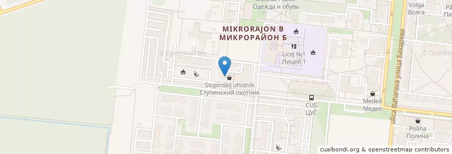 Mapa de ubicacion de Медцентр Неомед en Russia, Central Federal District, Moscow Oblast, City District Stupino.