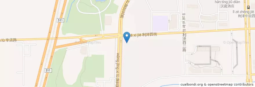 Mapa de ubicacion de 北京同仁堂 en 중국, 베이징시, 허베이성, 朝阳区 / Chaoyang.