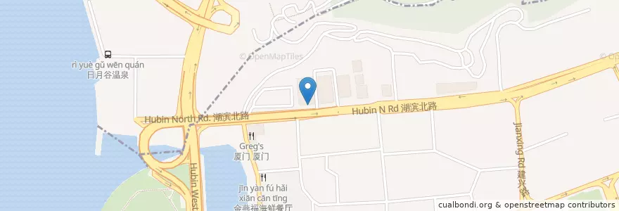 Mapa de ubicacion de 滨北中行站 en 중국, 푸젠성.