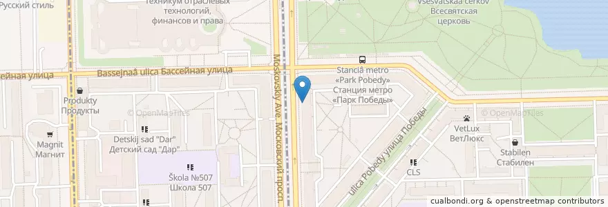 Mapa de ubicacion de Che-Dor en Rusland, Северо-Западный Федеральный Округ, Oblast Leningrad, Sint-Petersburg, Московский Район.