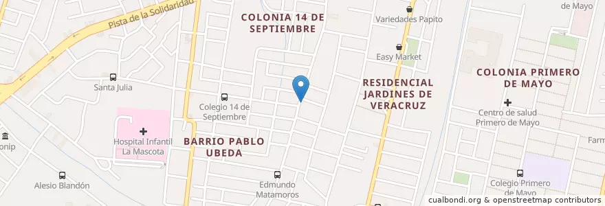 Mapa de ubicacion de Bar Las Graditas en Никарагуа, Departamento De Managua, Managua (Municipio).