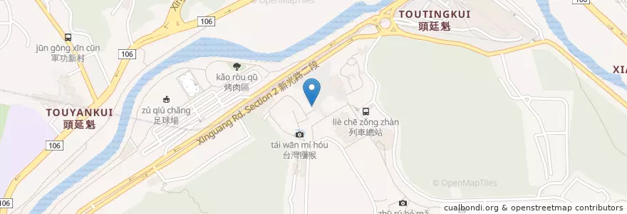Mapa de ubicacion de 大貓熊咖啡輕食館 en تایوان, 新北市, تایپه, 文山區.