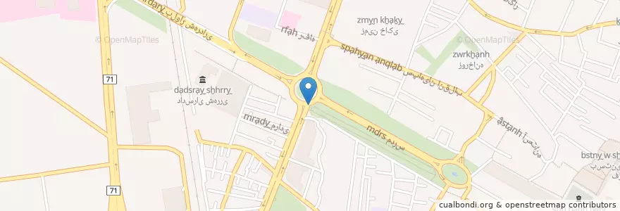 Mapa de ubicacion de بانک مسکن en Irão, Teerã, شهرستان ری, بخش مرکزی شهرستان ری, ری.