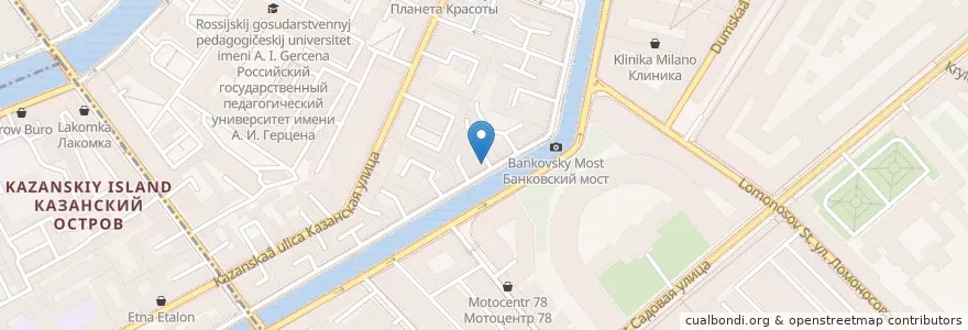 Mapa de ubicacion de Пиф-Паф en Rusland, Северо-Западный Федеральный Округ, Oblast Leningrad, Sint-Petersburg, Центральный Район, Округ № 78.