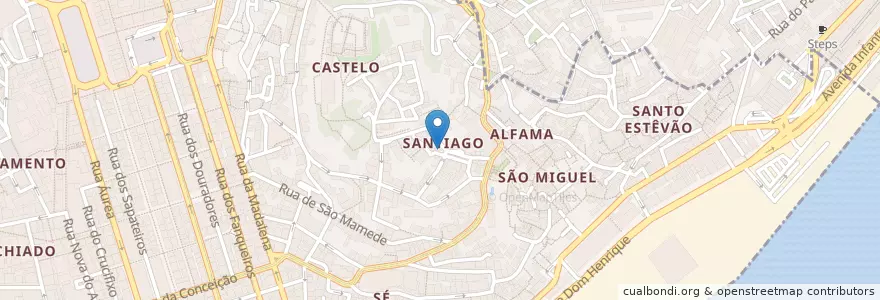 Mapa de ubicacion de Contador-Mor en Portugal, Lisboa, Grande Lisboa, Lisboa, Santa Maria Maior.