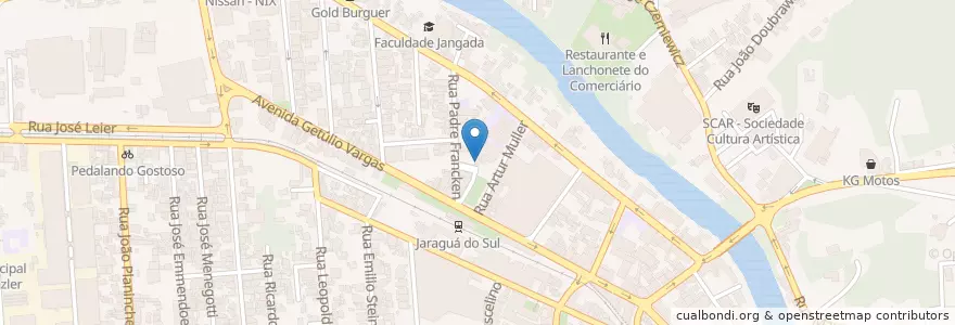 Mapa de ubicacion de Farmacia Básica en Brasile, Regione Sud, Santa Catarina, Região Geográfica Intermediária De Joinville, Microrregião De Joinville, Jaraguá Do Sul.