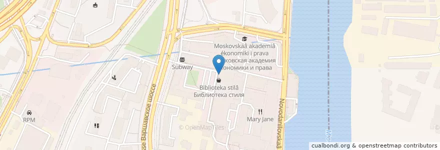 Mapa de ubicacion de Кулинарная студия Clever en Russie, District Fédéral Central, Moscou, Южный Административный Округ, Донской Район.