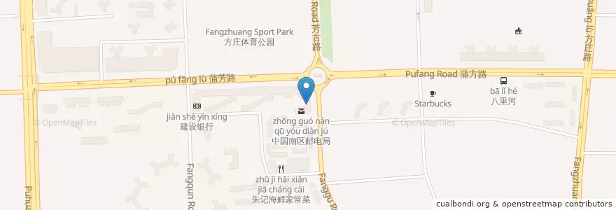 Mapa de ubicacion de 农业银行 en Cina, Pechino, Hebei, 丰台区.
