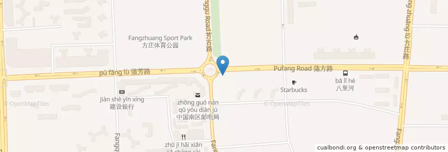 Mapa de ubicacion de 全聚德烤鸭店 en China, Beijing, Hebei, 丰台区.