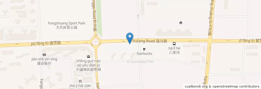 Mapa de ubicacion de 兰特伯爵西餐厅·啤酒屋 en Китай, Пекин, Хэбэй, Район Фэнтай.