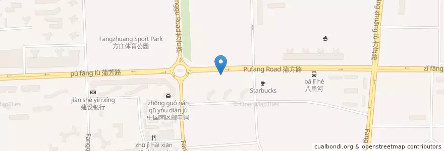 Mapa de ubicacion de 小土豆家常菜 en Китай, Пекин, Хэбэй, Район Фэнтай.