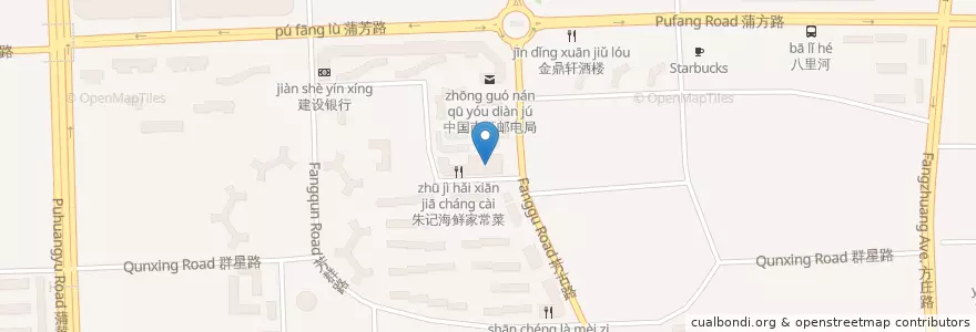 Mapa de ubicacion de 天外天烤鸭店 en China, Pequim, Hebei, 丰台区.