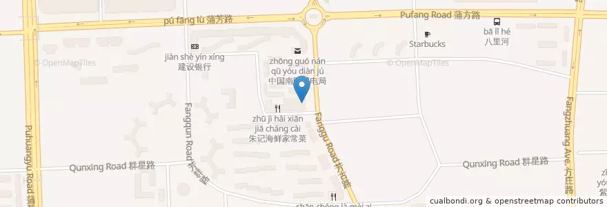 Mapa de ubicacion de 庆丰包子铺 en Çin, Pekin, Hebei, 丰台区.