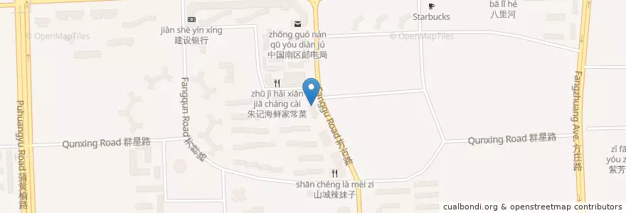 Mapa de ubicacion de 虾吃虾涮 en 中国, 北京市, 河北省, 丰台区.