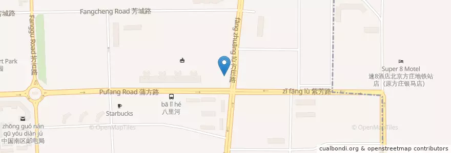Mapa de ubicacion de 广发银行 en China, Pequim, Hebei, 丰台区.