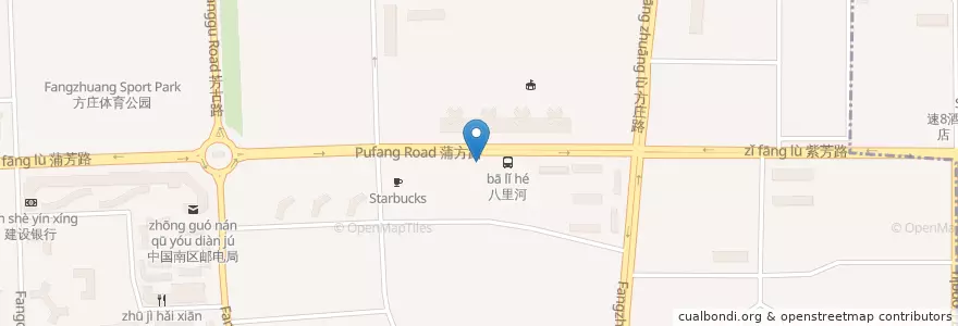 Mapa de ubicacion de 萨拉伯尔 en 中国, 北京市, 河北省, 丰台区.