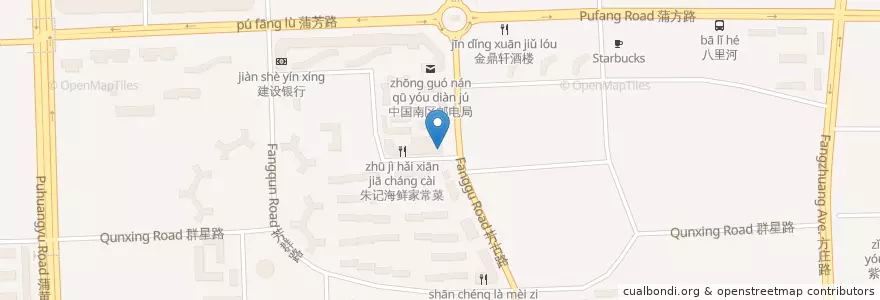 Mapa de ubicacion de 江边城外 en 中国, 北京市, 河北省, 丰台区.
