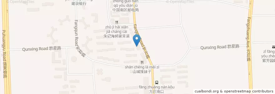 Mapa de ubicacion de 宋公香辣蟹 en China, Peking, Hebei, 丰台区.