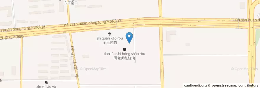 Mapa de ubicacion de 四川仁火锅 en China, Pekín, Hebei, 丰台区.