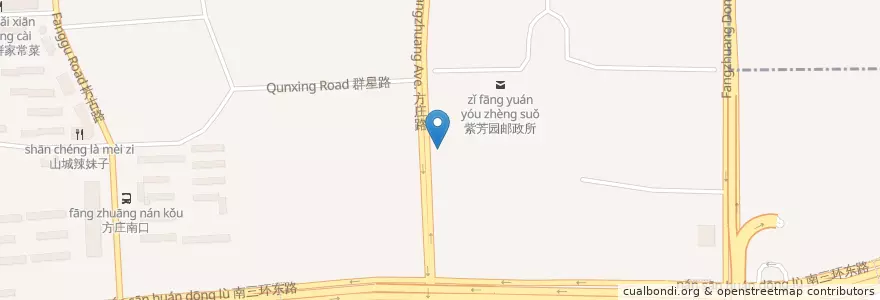 Mapa de ubicacion de 包商银行 en Chine, Pékin, Hebei, 丰台区.