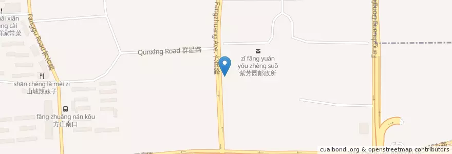 Mapa de ubicacion de 浦东发展银行 en China, Peking, Hebei, 丰台区.