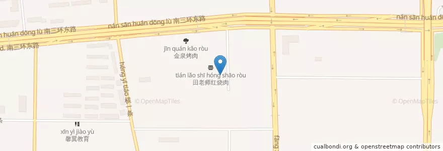 Mapa de ubicacion de 老北京 en China, Peking, Hebei, 丰台区.