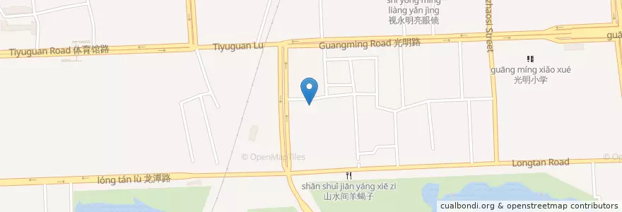 Mapa de ubicacion de 中国银行 en 中国, 北京市, 河北省, 东城区.