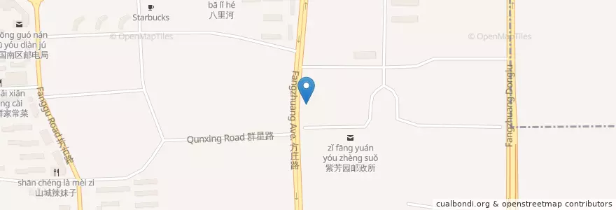 Mapa de ubicacion de 兴业银行 en 中国, 北京市, 河北省, 丰台区.