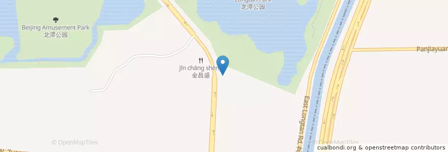 Mapa de ubicacion de 大立加油站 en 中国, 北京市, 河北省, 东城区.