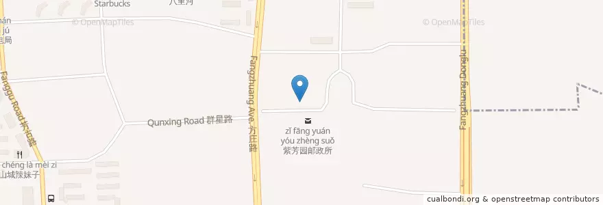Mapa de ubicacion de 农业银行 en 中国, 北京市, 河北省, 丰台区.