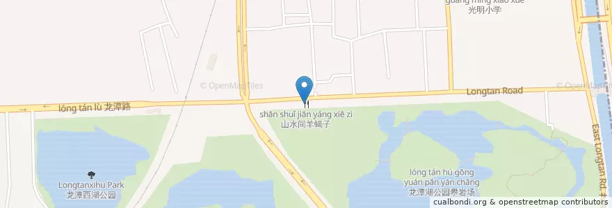 Mapa de ubicacion de 山水间羊蝎子 en China, Peking, Hebei, 东城区.