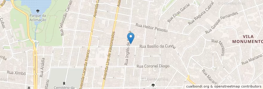 Mapa de ubicacion de Auto Posto Inglês de Souza Ltda en Brasilien, Südosten, São Paulo, Região Geográfica Intermediária De São Paulo, Região Metropolitana De São Paulo, Região Imediata De São Paulo, São Paulo.