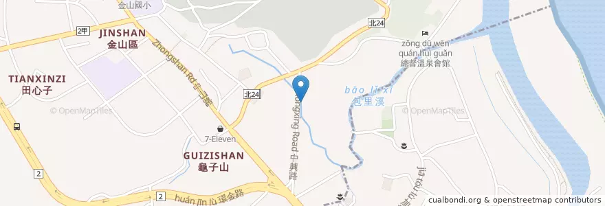 Mapa de ubicacion de 福華海鮮餐廳 en Тайвань, Новый Тайбэй, 金山區.