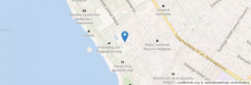 Mapa de ubicacion de Газпромбанк en Rusia, Южный Федеральный Округ, Krai De Krasnodar, Городской Округ Геленджик.