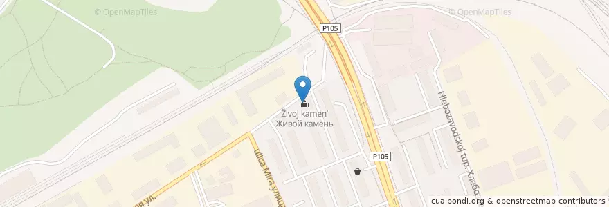 Mapa de ubicacion de Живой камень en Rússia, Distrito Federal Central, Oblast De Moscou, Городской Округ Люберцы.