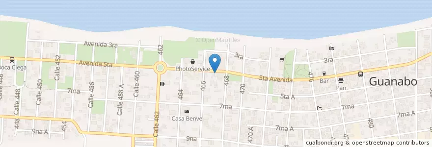 Mapa de ubicacion de Farmacia en Cuba, La Habana, Habana Del Este.