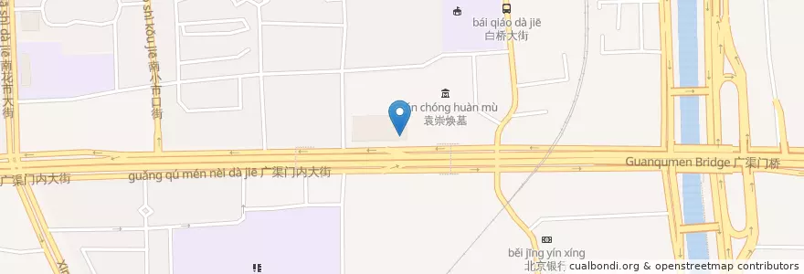 Mapa de ubicacion de 招商银行 en Çin, Pekin, Hebei, 东城区.