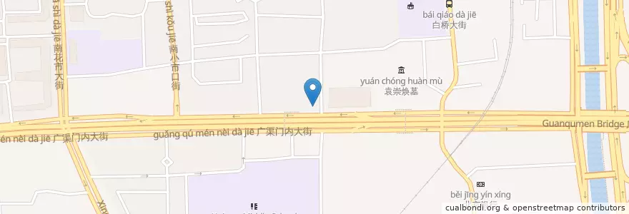 Mapa de ubicacion de 福顺居 en China, Peking, Hebei, 东城区.