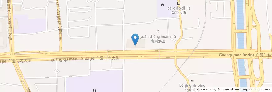 Mapa de ubicacion de China Everbright Bank en China, Beijing, Hebei, Dongcheng District.