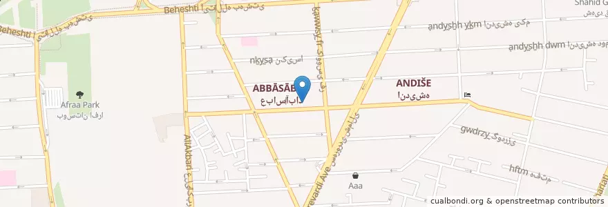Mapa de ubicacion de مطب دکتر بهار محجوبی en Iran, Teheran, شهرستان تهران, Teheran, بخش مرکزی شهرستان تهران.
