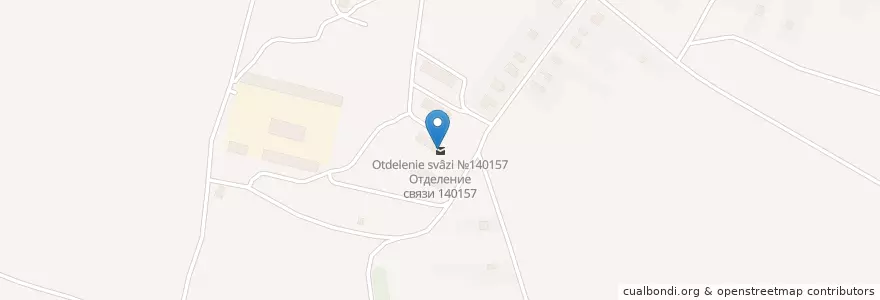 Mapa de ubicacion de Отделение связи №140157 en Rusland, Centraal Federaal District, Oblast Moskou, Раменский Городской Округ.