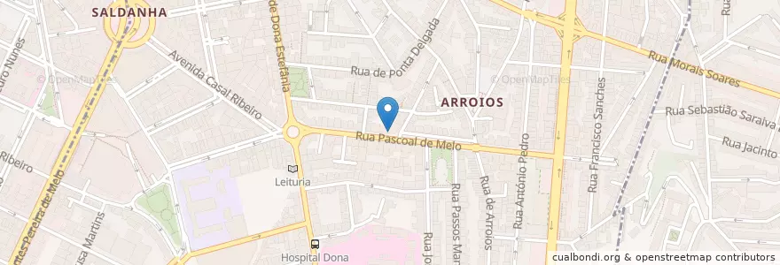 Mapa de ubicacion de Gutsy en 葡萄牙, Área Metropolitana De Lisboa, Lisboa, Grande Lisboa, 里斯本, Arroios.