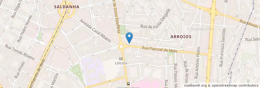 Mapa de ubicacion de Raffi's Bagels en Portogallo, Área Metropolitana De Lisboa, Lisbona, Grande Lisboa, Lisbona, Arroios.