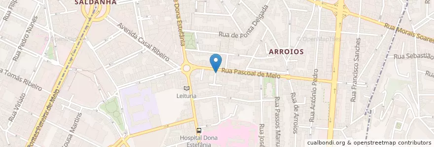 Mapa de ubicacion de Low-cost.come en 포르투갈, Área Metropolitana De Lisboa, Lisboa, Grande Lisboa, 리스본, Arroios.