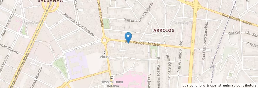 Mapa de ubicacion de Self Beta en Portugal, Aire Métropolitaine De Lisbonne, Lisbonne, Grande Lisboa, Lisbonne, Arroios.