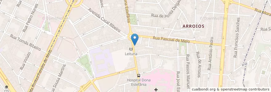 Mapa de ubicacion de Caixa Geral de Depósitos en Portugal, Área Metropolitana De Lisboa, Lisboa, Grande Lisboa, Lisboa, Arroios.