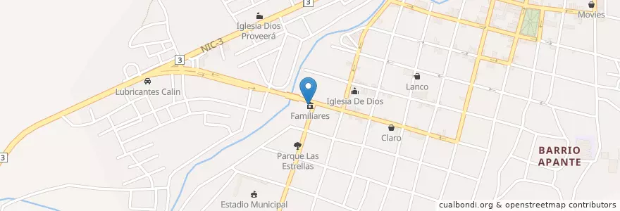 Mapa de ubicacion de Familiares en نیکاراگوئه, Matagalpa, Matagalpa (Municipio).