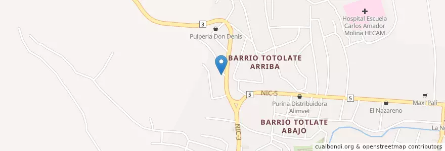 Mapa de ubicacion de Farmacia en 니카라과, Matagalpa, Matagalpa (Municipio).